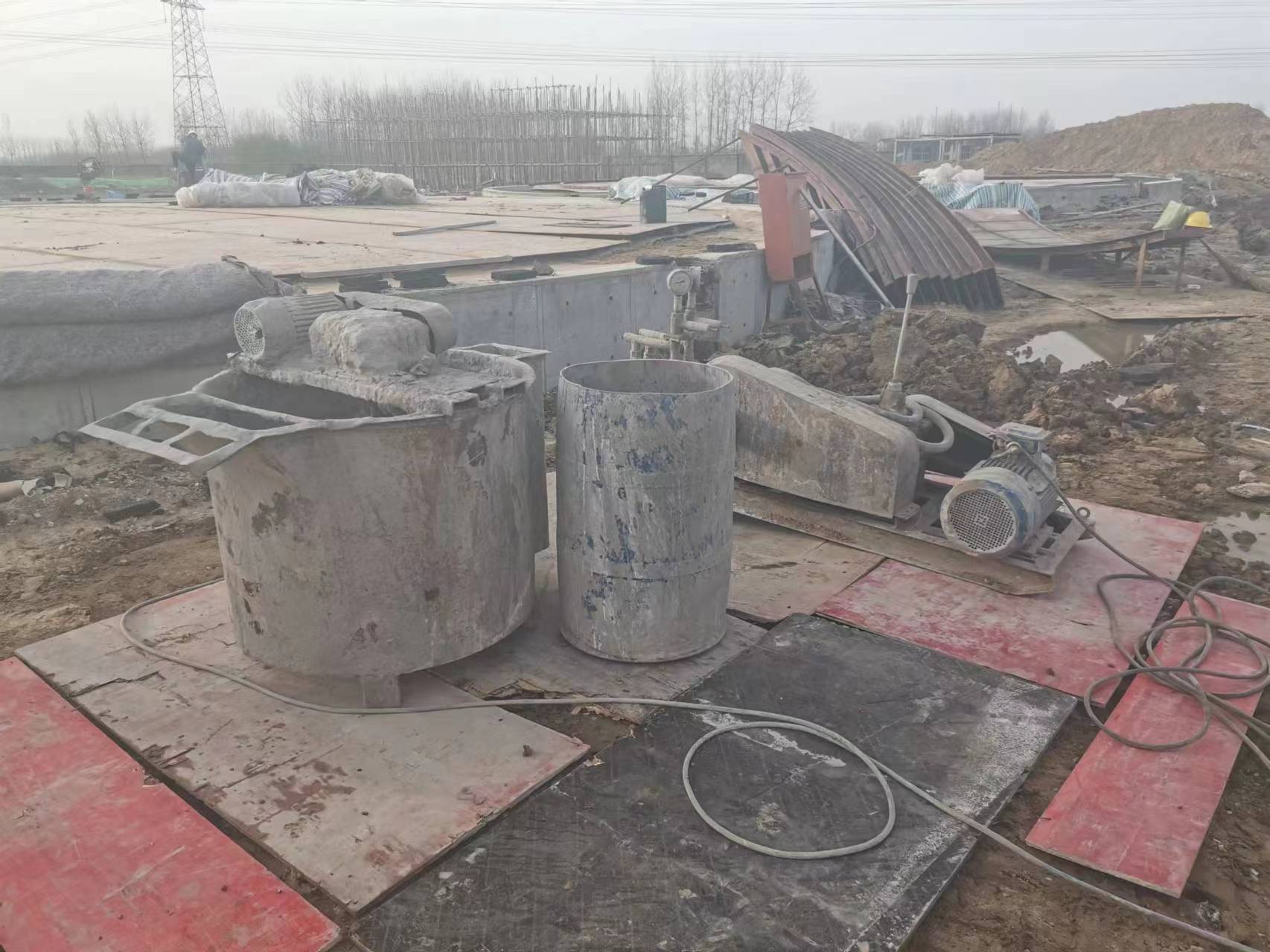 张金镇设备基础注浆